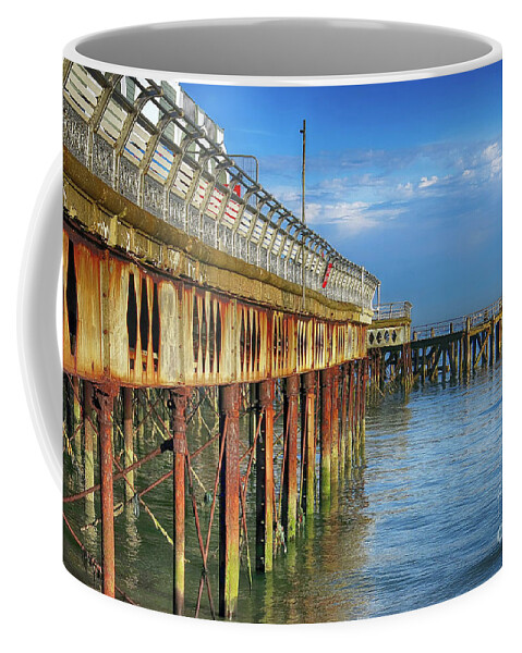 Pier Coffee Mug featuring the photograph South Parade Pier by Teresa Zieba