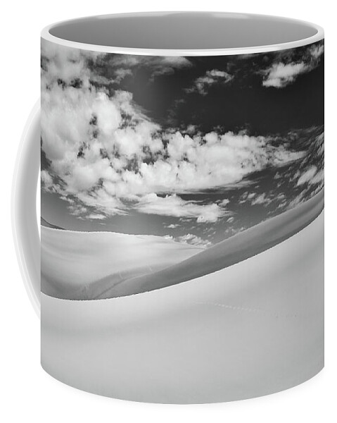 Great Sand Dunes National Park Coffee Mug featuring the photograph Southwest Sands of Colorado in Black and White by Kevin Schwalbe