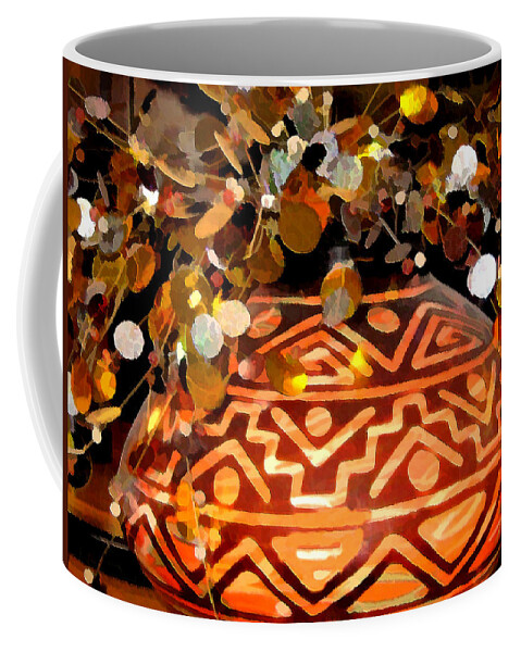 Vase Coffee Mug featuring the digital art Southwest Vase Art by Gary Baird