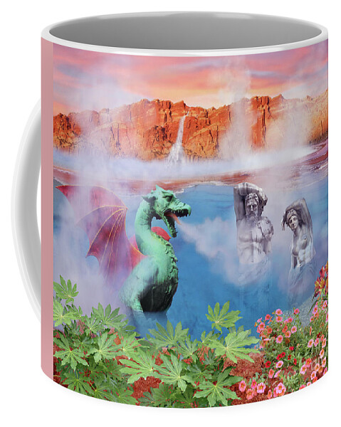 Dragon Coffee Mug featuring the photograph Spa Days by Lucy Arnold