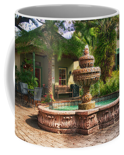 Fountain Coffee Mug featuring the photograph Spanish Fountain by Mick Burkey