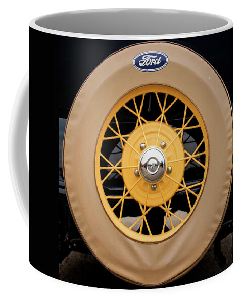 Auto Coffee Mug featuring the photograph Spare Tire by Ira Marcus