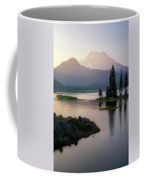 Sparks Lake Coffee Mug featuring the photograph Spark of Light by Ryan Manuel