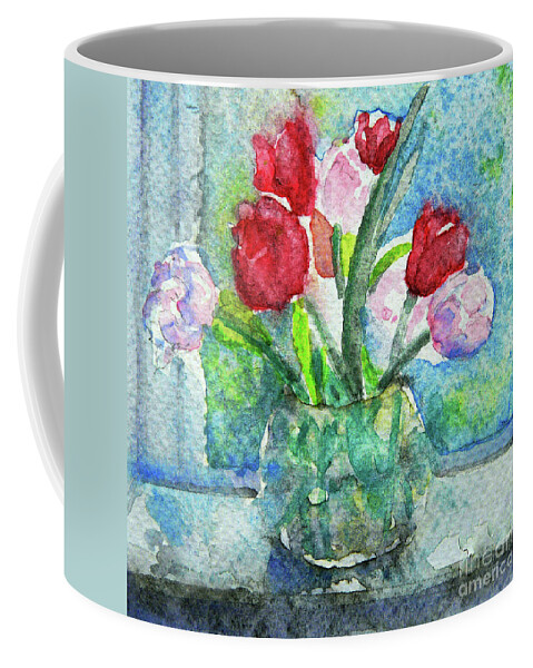 Sparkling Spring Coffee Mug featuring the painting Sparkling Spring by Jasna Dragun