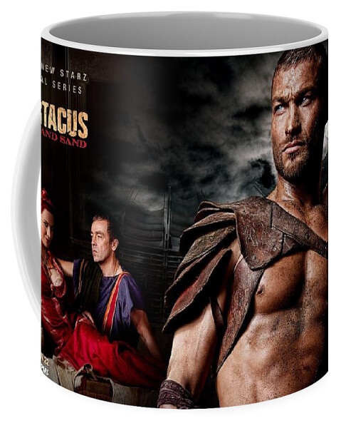 Spartacus Blood And Sand Coffee Mug featuring the digital art Spartacus Blood And Sand by Super Lovely