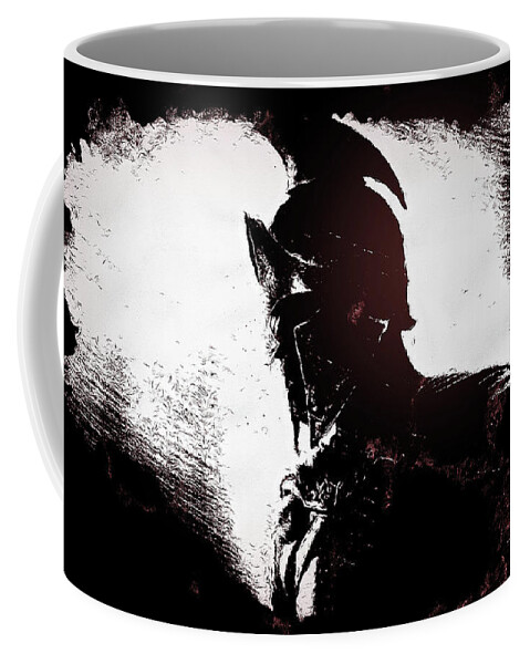 Spartan Warrior Coffee Mug featuring the painting Spartan Hoplite - 18 by AM FineArtPrints