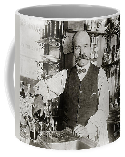 Prohibition Coffee Mug featuring the photograph Speakeasy Bartender by Jon Neidert