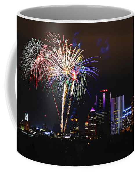 Fireworks Coffee Mug featuring the photograph Spectacular Celebration by Joann Long