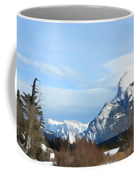 Snow Coffee Mug featuring the photograph Spectacular Winter Mountain by Greg Hammond