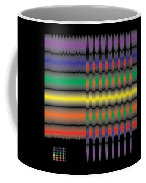Rainbow Coffee Mug featuring the digital art Spectral Integration by Kevin McLaughlin