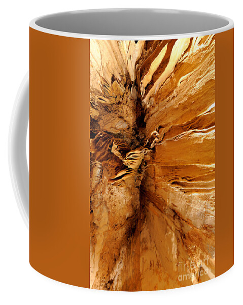 Earth Science Coffee Mug featuring the photograph Speleothems In Langs Cave by Fletcher & Baylis