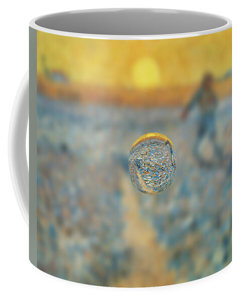 Post Modern Coffee Mug featuring the digital art Sphere 12 van Gogh by David Bridburg