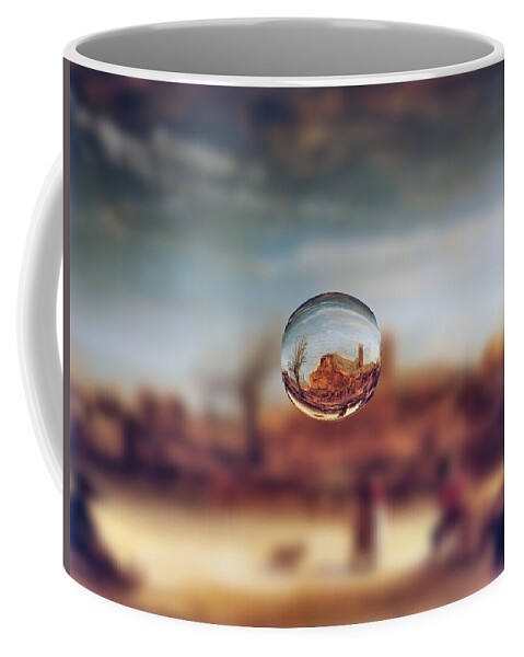 Post Modern Coffee Mug featuring the digital art Sphere 14 Rembrandt by David Bridburg