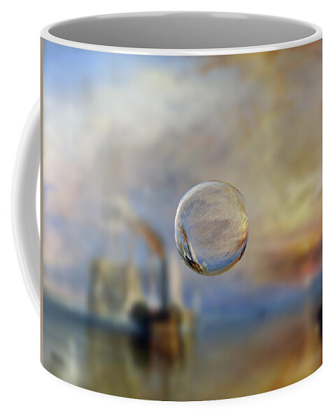 Post Modern Coffee Mug featuring the digital art Sphere 6 Turner by David Bridburg