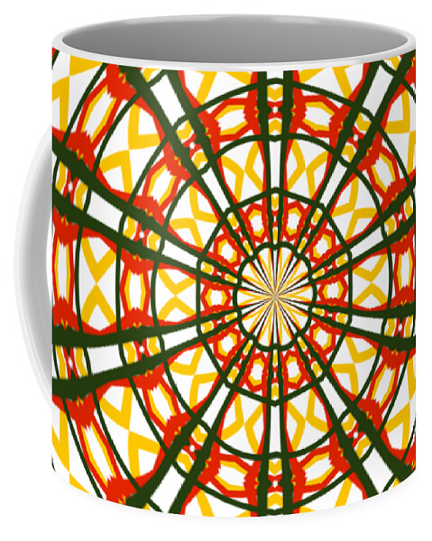 Spiral Coffee Mug featuring the digital art Spiral 50 by Kristalin Davis by Kristalin Davis