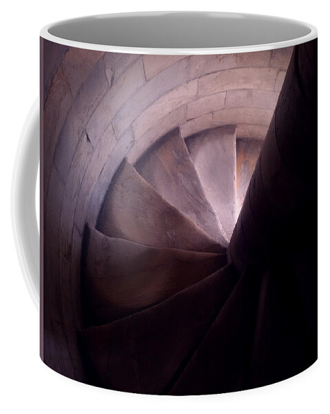 Stairway Coffee Mug featuring the photograph Spiral of time by Steven Robiner
