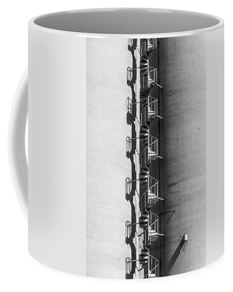 Spiral Staircase Coffee Mug featuring the photograph Spiral stairs forever by Charles McCleanon