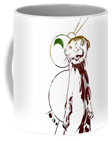  Coffee Mug featuring the painting Spirit Animal . Otter by John Gholson