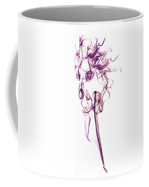 Smoke Coffee Mug featuring the photograph Ghostly Smoke - Magenta by Nick Bywater