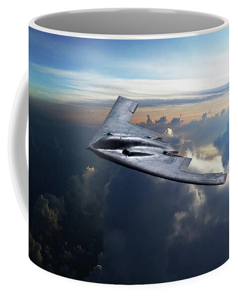 B-2 Bomber Coffee Mug featuring the digital art Spirit Of Ohio by Airpower Art