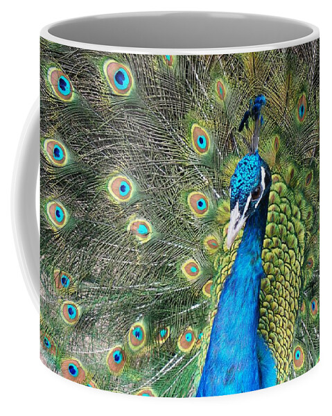 Peacock Coffee Mug featuring the photograph Spiritual Eye by Julia Ivanovna Willhite