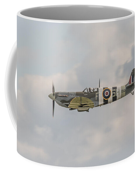 64 Squadron Coffee Mug featuring the photograph Spitfire Mk Vb by Gary Eason