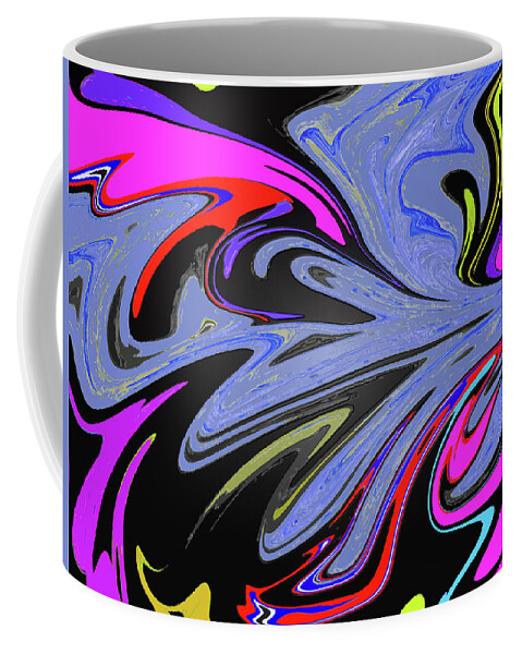 Abstract Art Coffee Mug featuring the painting Splat by Robert Margetts