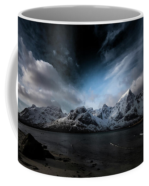 Landscape Coffee Mug featuring the photograph Spotlight by Philippe Sainte-Laudy