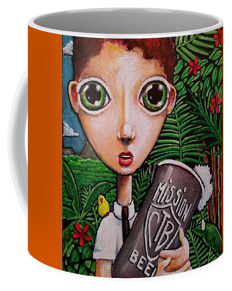 Mormon Coffee Mug featuring the painting Spread The Word by Nelson Perez