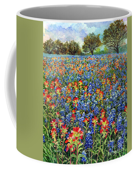 Wild Flower Coffee Mug featuring the painting Spring Bliss by Hailey E Herrera