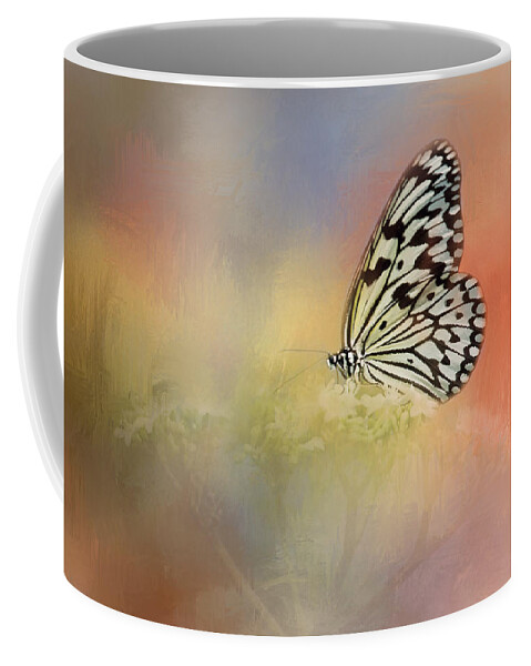 Albert Ginter Botantical Gardens Coffee Mug featuring the photograph Spring Butterfly by Cindy Archbell