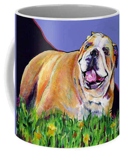 Pet Painting Coffee Mug featuring the painting Spring Fever by Pat Saunders-White