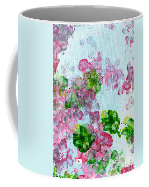 Lian Xin Art Coffee Mug featuring the painting Spring Flowers II by Antony Galbraith