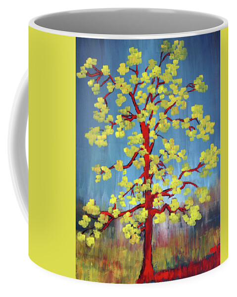 Tree Coffee Mug featuring the painting Spring by Frank Botello
