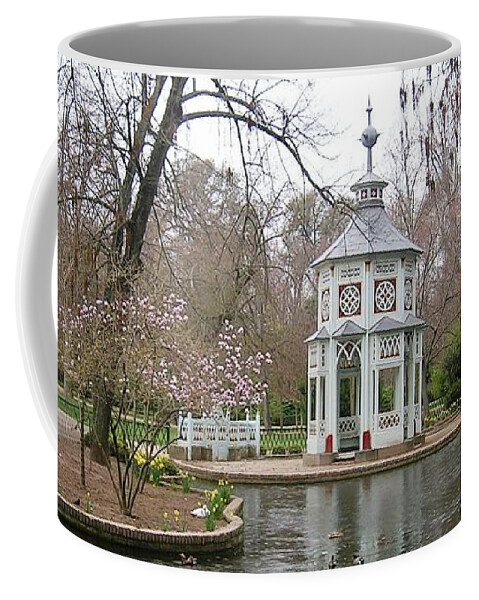 Landscape Coffee Mug featuring the photograph Spring in the Aranjuez Gardens Spain by Valerie Ornstein