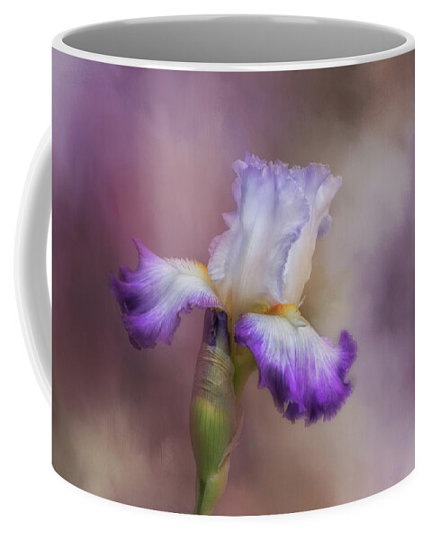 Purple Flower Coffee Mug featuring the photograph Spring Iris by Kim Hojnacki