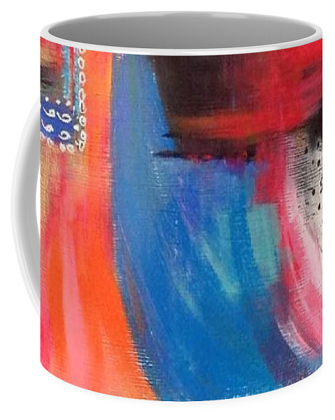 Abstract Coffee Mug featuring the painting Squiggles and Wiggles #1 by Suzzanna Frank