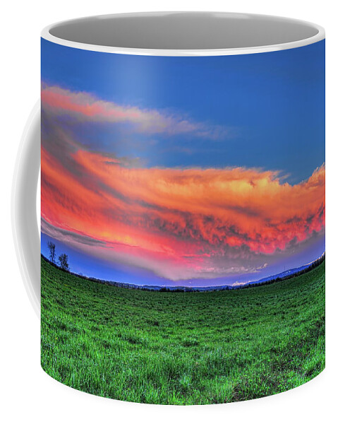 Farmer Coffee Mug featuring the photograph Spring Storm Over Wausau by Dale Kauzlaric