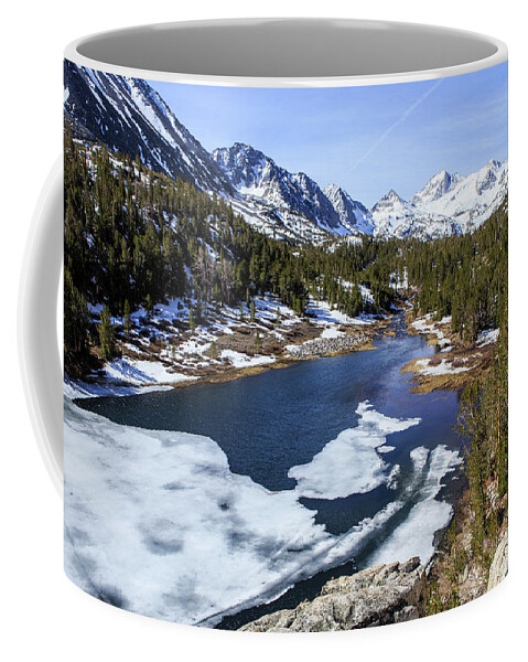 Mountain Lake Coffee Mug featuring the photograph Spring thaw by Duncan Selby