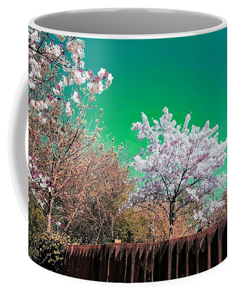  Coffee Mug featuring the photograph Spring Wonderland In Twilight Green by Rowena Tutty