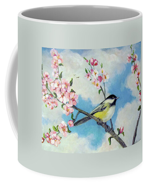 Nature Coffee Mug featuring the painting Spring's Promise by Donna Tucker
