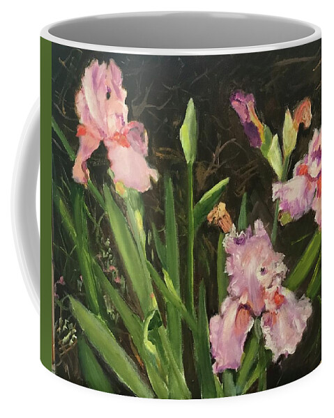 Iris Coffee Mug featuring the painting Springtime by Gloria Smith