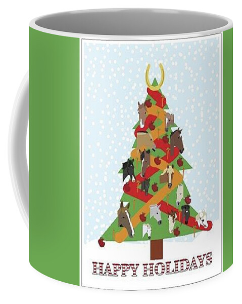 Sprout Coffee Mug featuring the digital art Sprout Christmas Tree by Caroline Elgin