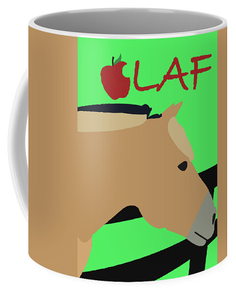 Pony Coffee Mug featuring the digital art Sprout Olaf by Caroline Elgin