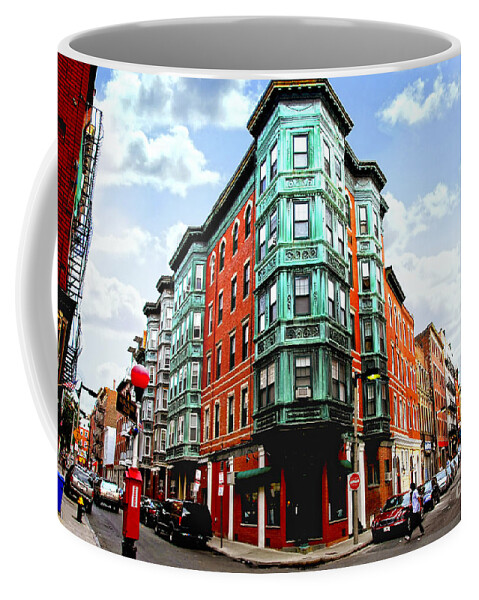 House Coffee Mug featuring the photograph Square in old Boston by Elena Elisseeva