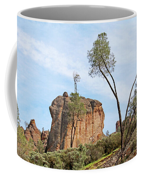 Pinnacles National Park Coffee Mug featuring the photograph Square Rock Formation by Art Block Collections