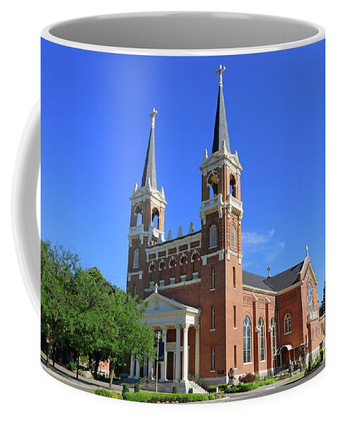 Gonzaga University Coffee Mug featuring the photograph St Aloysius Church Gonzaga University 3643 by Jack Schultz