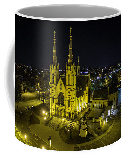 Roanoke Coffee Mug featuring the photograph St. Andrews Church 1 by Star City SkyCams