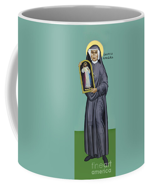 St. Faustina Kowalska Coffee Mug featuring the painting St. Faustina Kowalska - RLFAK by Br Robert Lentz OFM