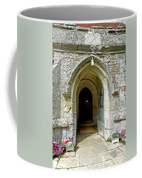 Europe Coffee Mug featuring the photograph St George's Church Porch, Arreton by Rod Johnson